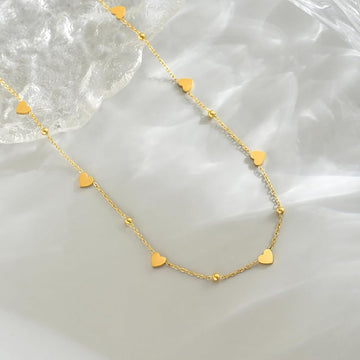 Golden Heartline Necklace