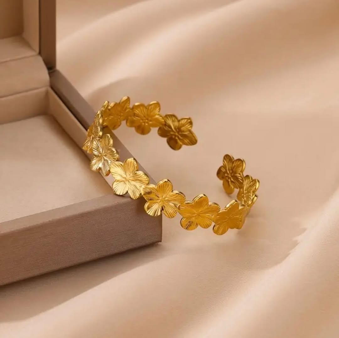 Golden Flora Boho Bracelet