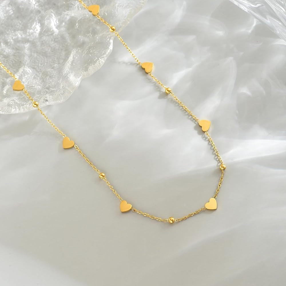 Golden Heartline Necklace