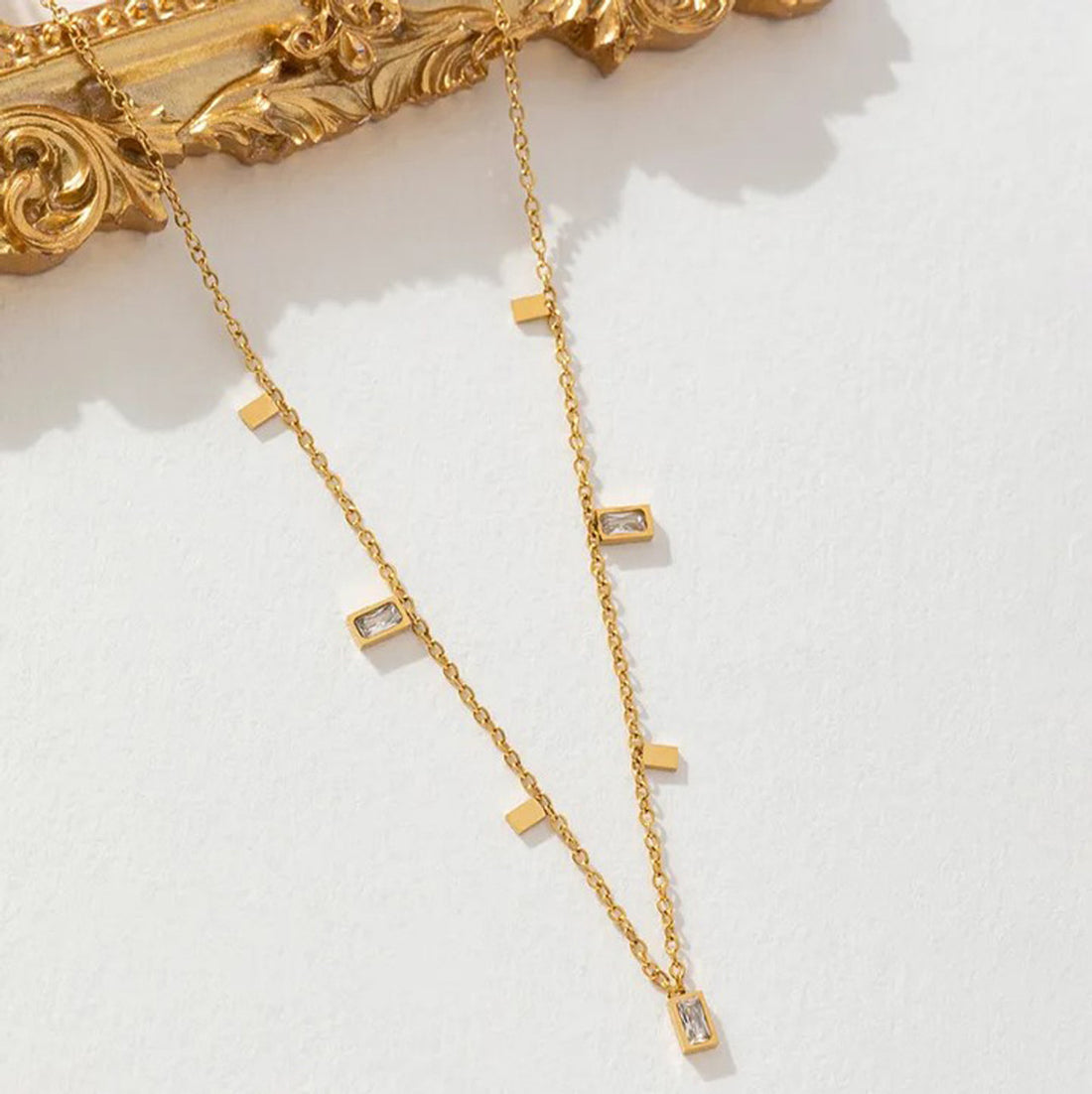 Zircon Line Charm